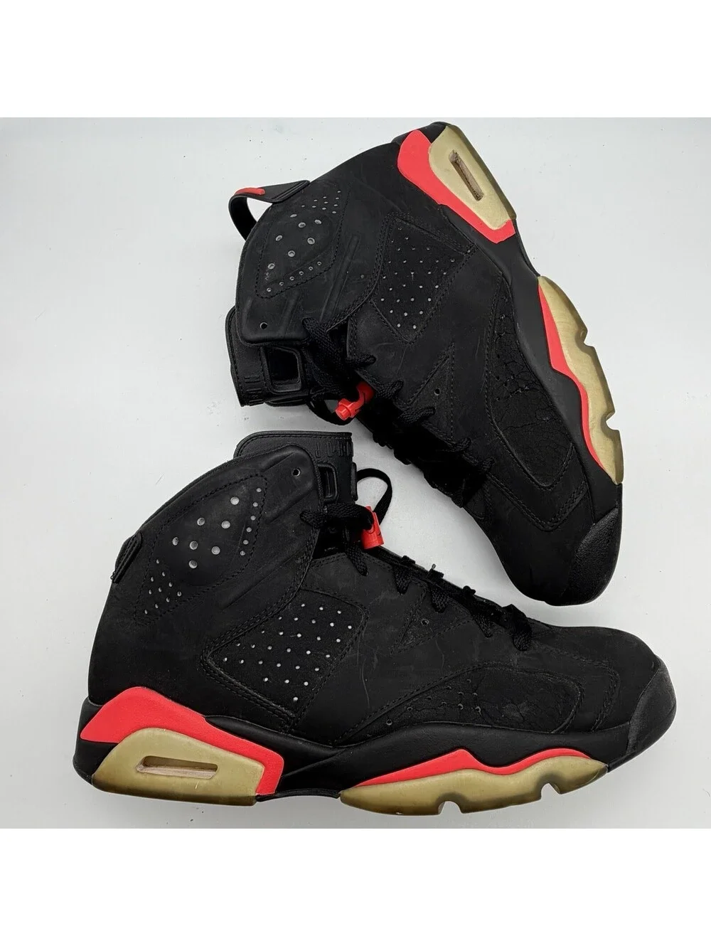 Air Jordan 6 Retro Black Infrared 2014 384664-023 Men 10.5 Women 12
